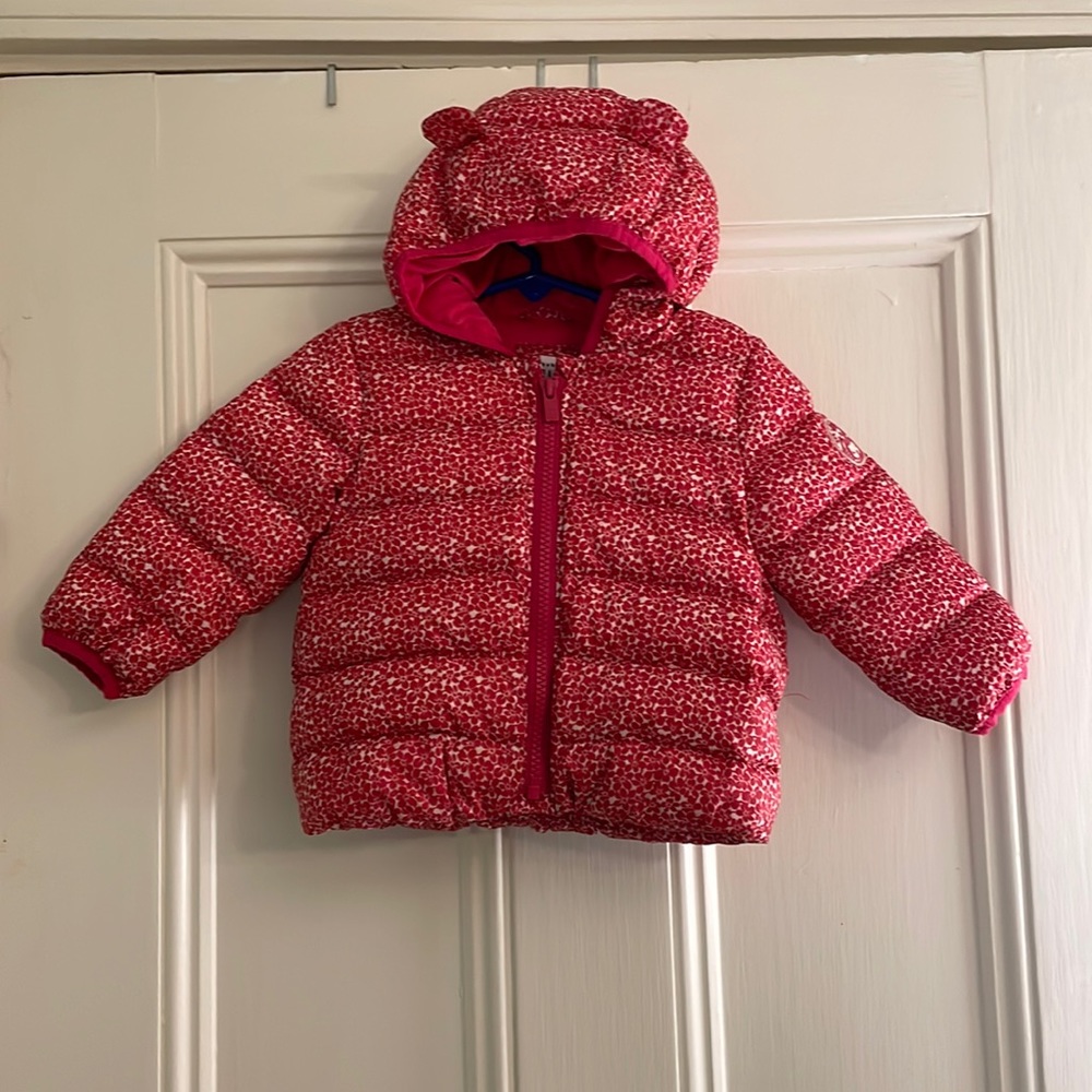 GUC pink flowered 12-18 month puffer coat